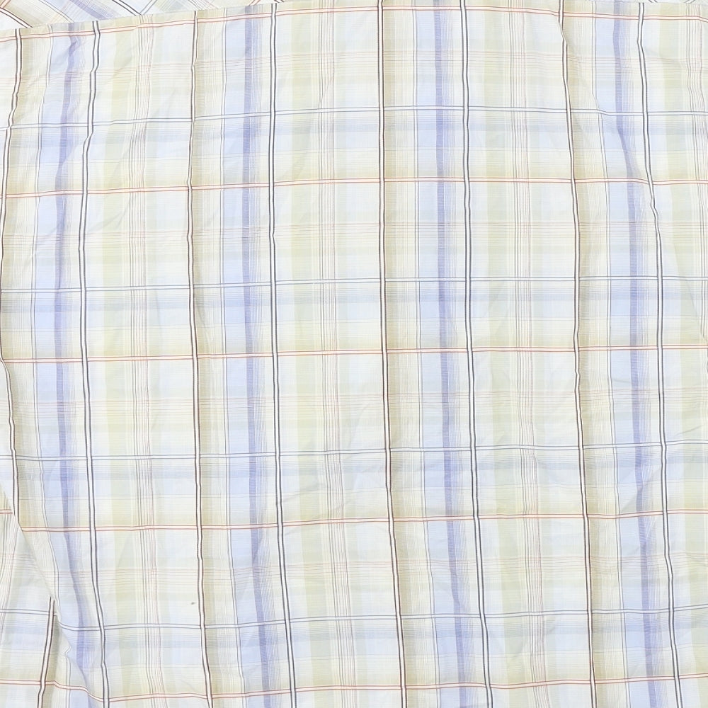 NEXT Mens Grey Check Button-Up Size L