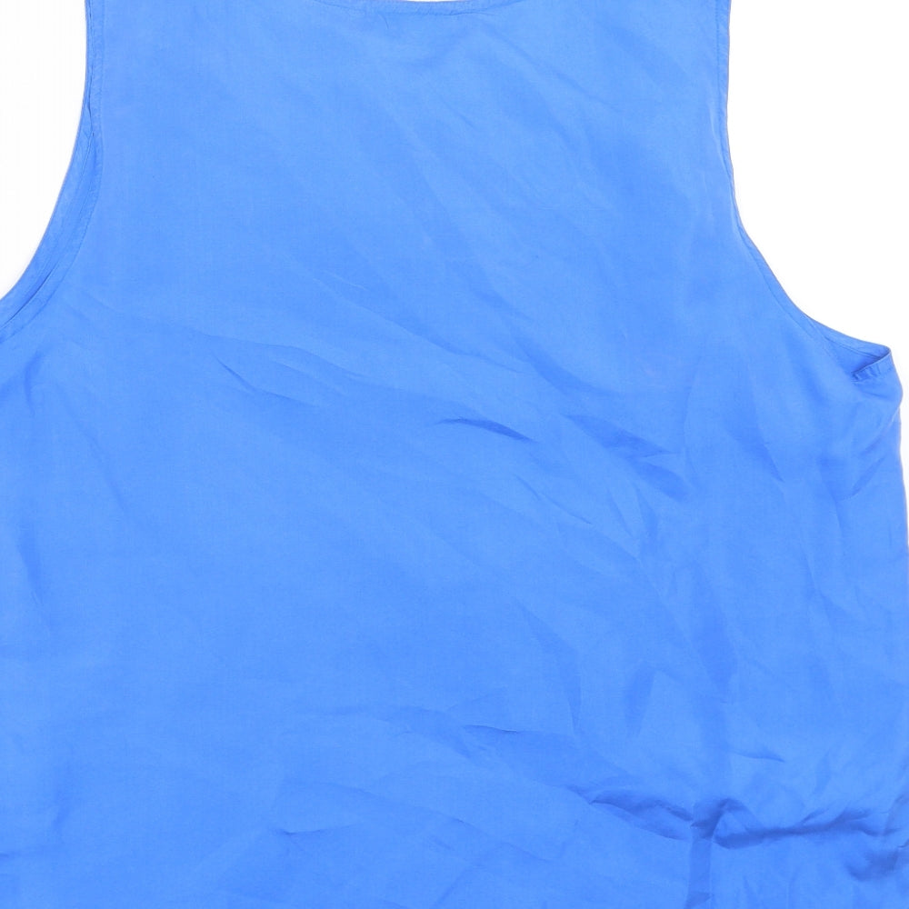 Cocoon Womens Blue Basic Blouse Size L