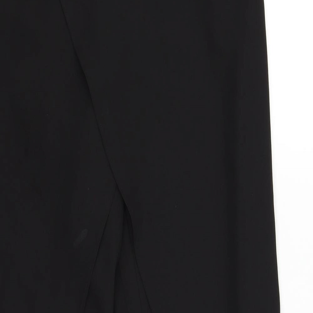 Preworn Womens Black Trousers Size 30 in L26 in