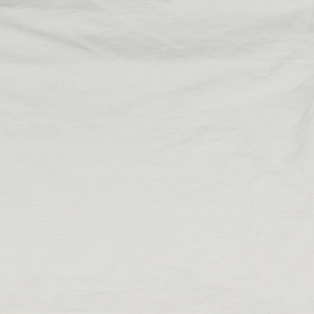 NEXT Girls White Cropped T-Shirt Size 10 Years - Unicorns