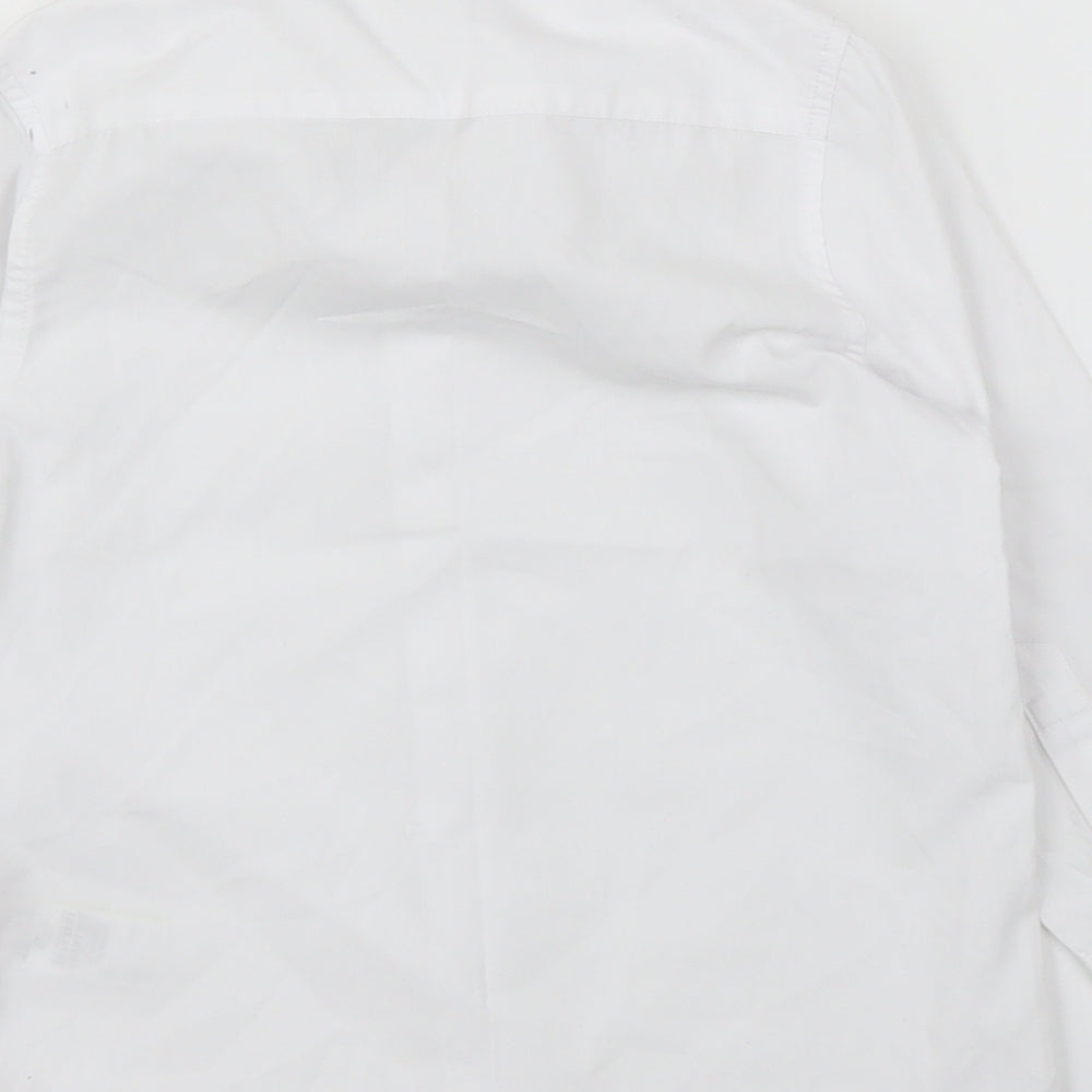 M&S Girls White Basic Button-Up Size 4-5 Years