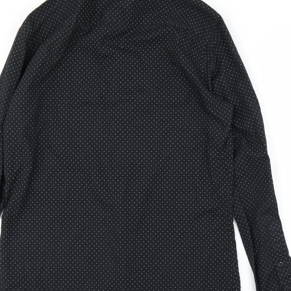 Cedar Wood State Mens Black Button-Up Size 15