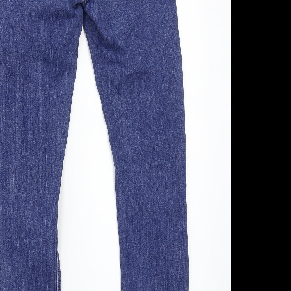 Denim & Co. Womens Blue Skinny Jeans Size 6 L27 in