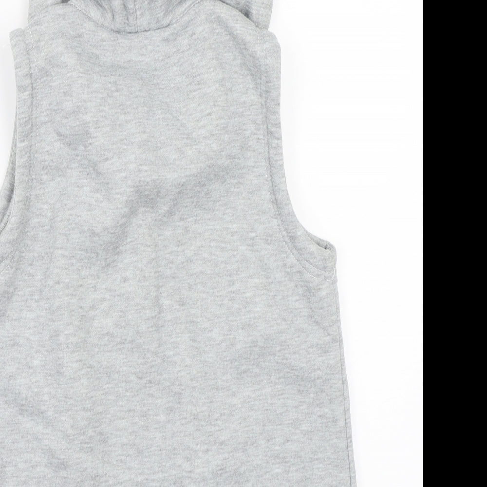 Preworn Womens Grey Gilet Coat Size 2