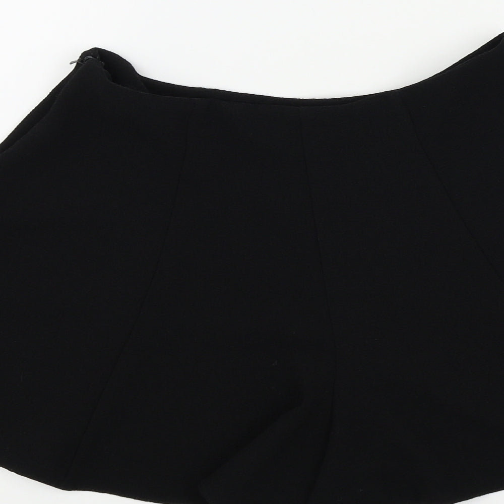 Miss Selfridge Womens Black Colourblock Skimmer Shorts Size 8