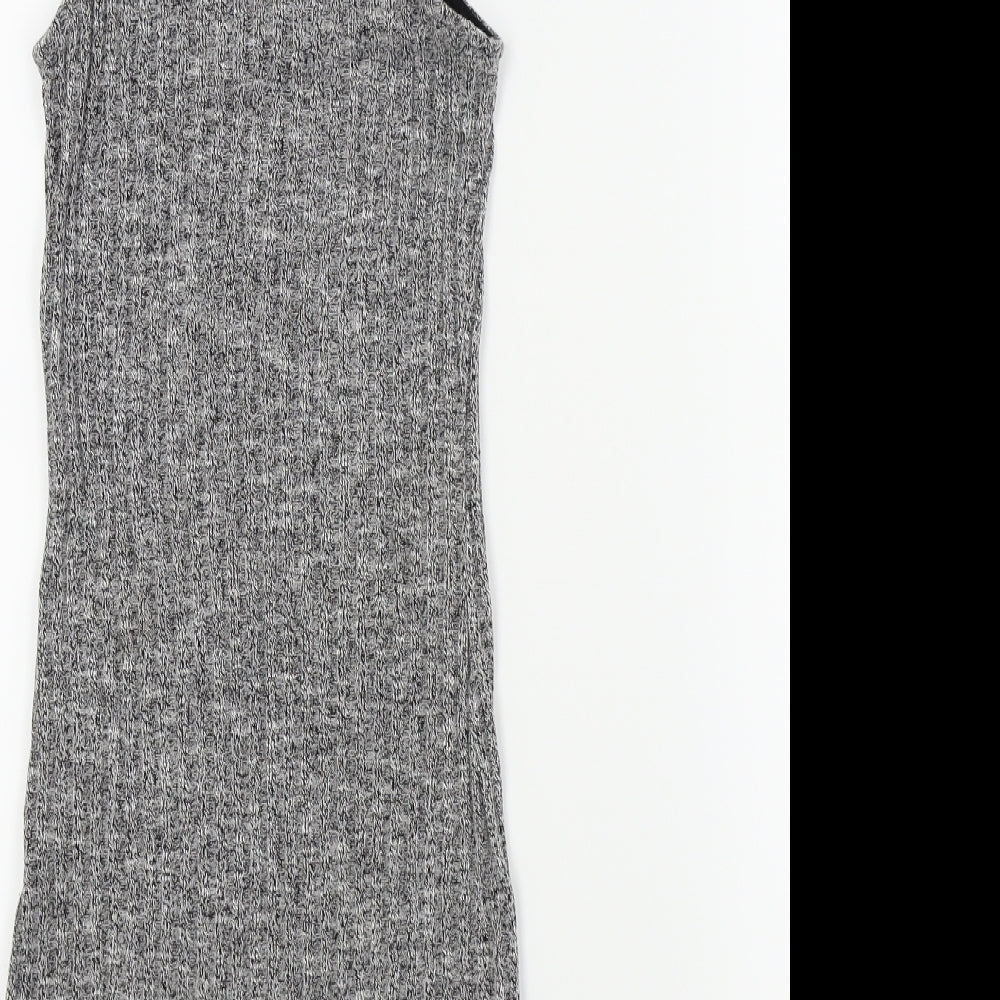 Glamorous Womens Grey Basic T-Shirt Size XS
