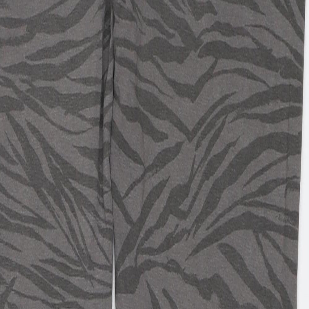 TU Girls Grey Animal Print Jegging Trousers Size 12 Years