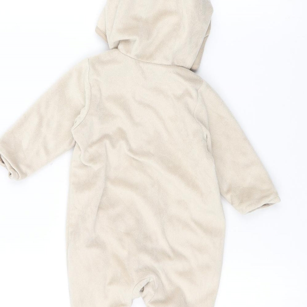 George Baby Brown Babygrow One-Piece Size 0-3 Months - Deer