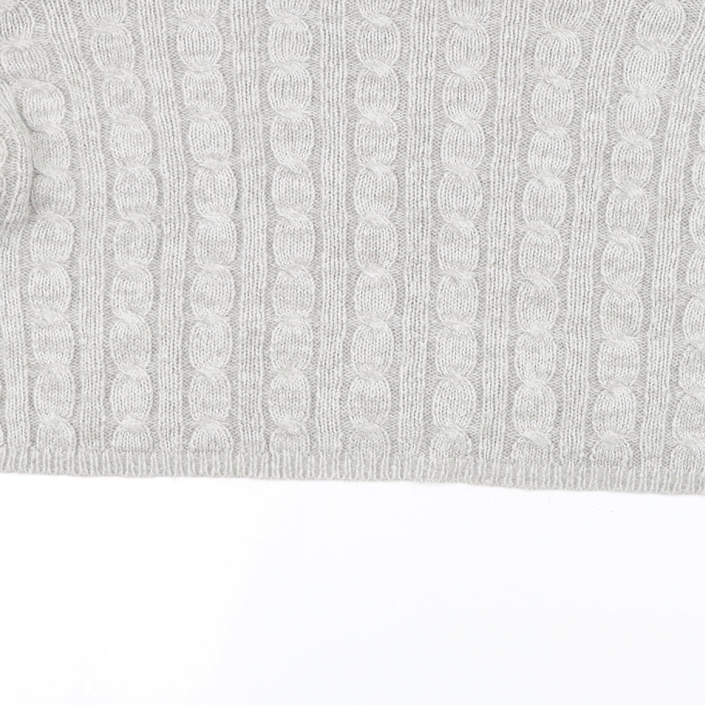 New Look Womens White Knit Pullover Jumper Size L