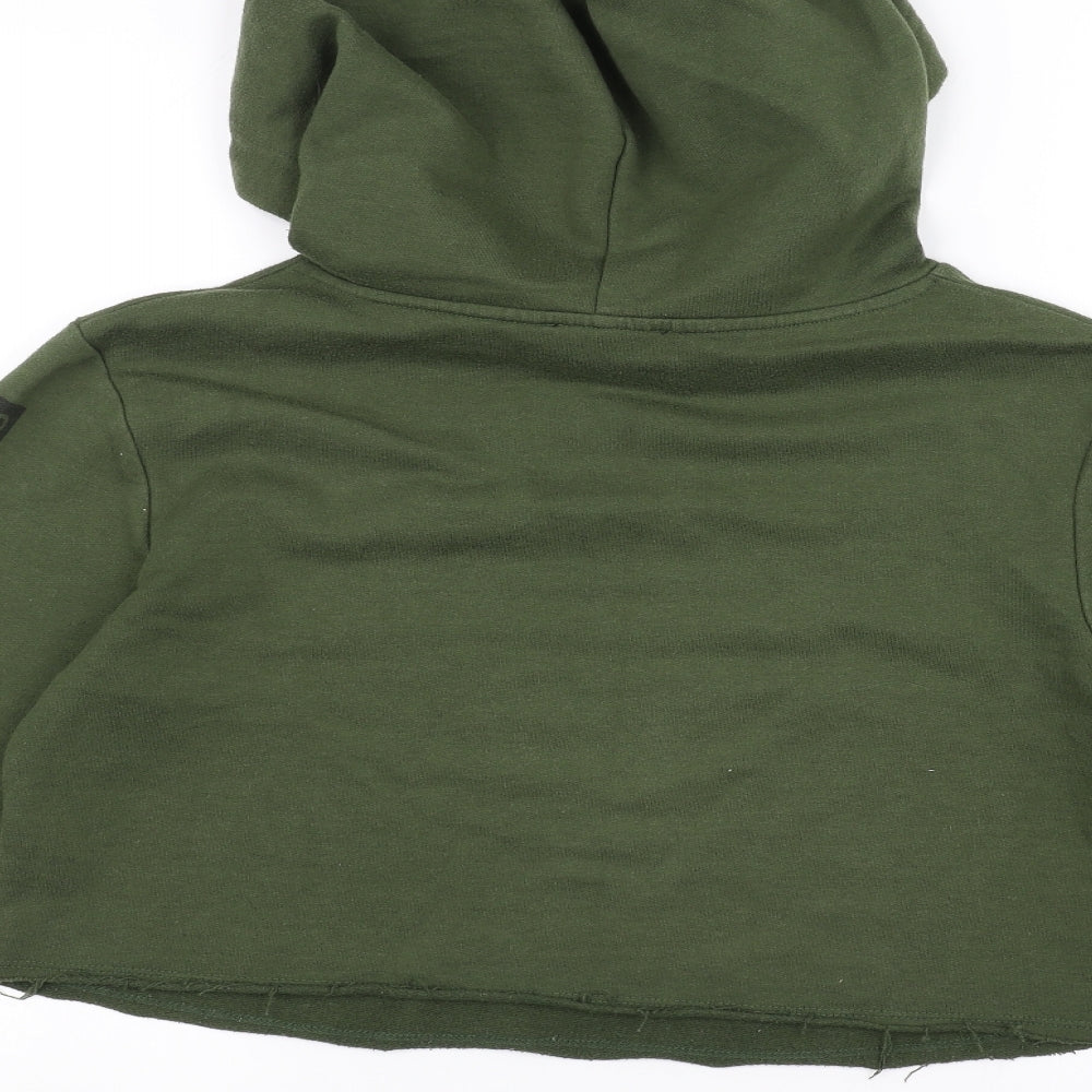 New Look Womens Green Pullover Hoodie Size 10