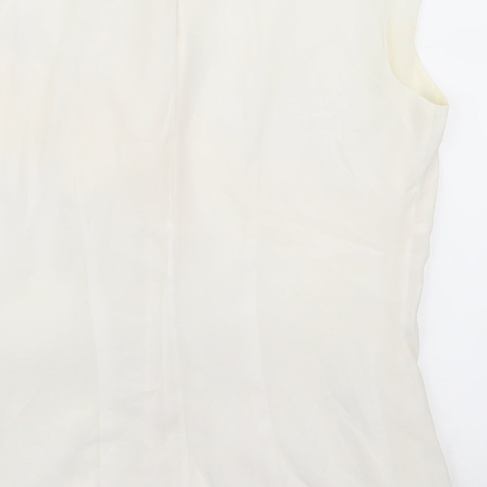 Coast Womens White Basic Blouse Size 12