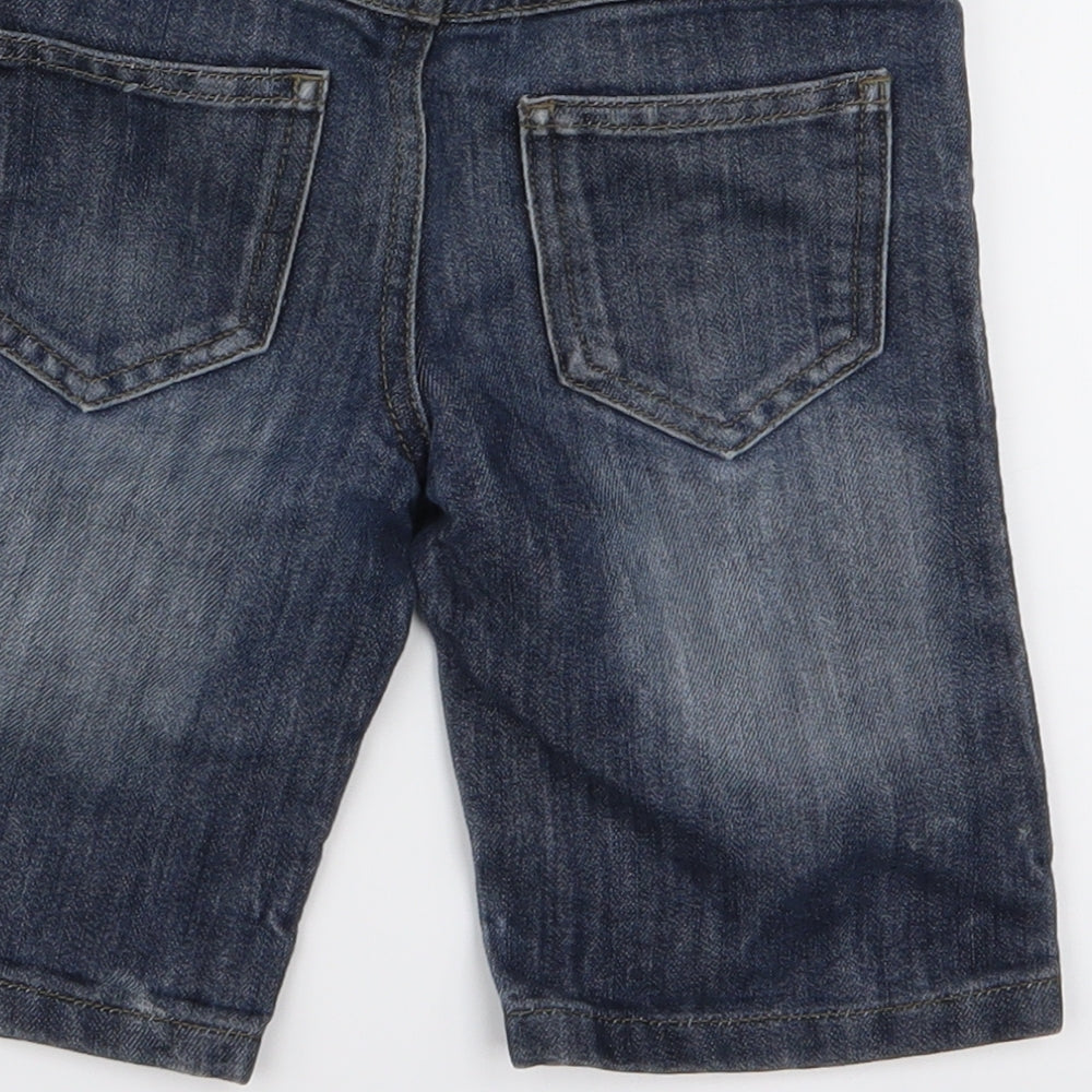 Preworn Girls Blue Biker Shorts Size 4 Years