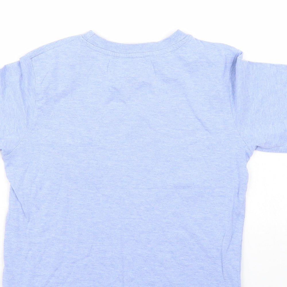 Rebel Boys Blue Basic T-Shirt Size 11-12 Years