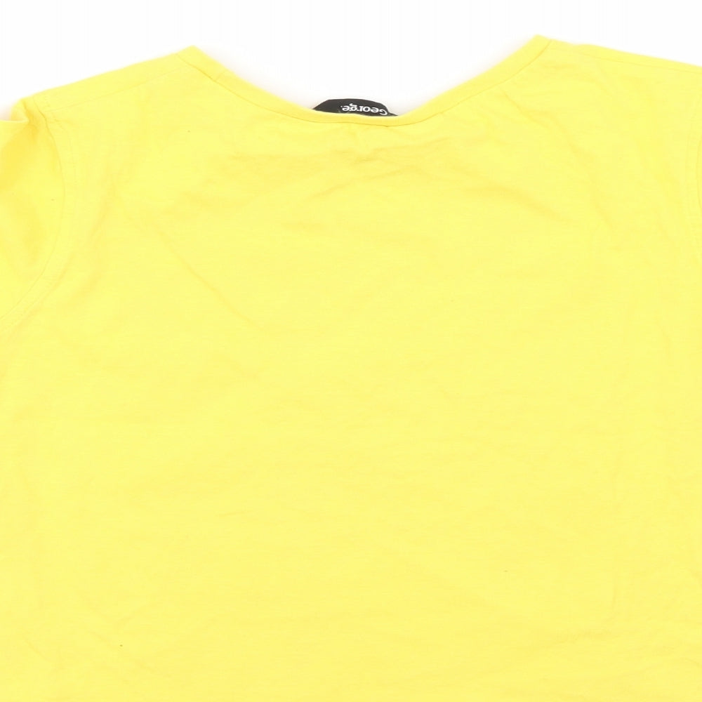 George Boys Yellow Basic T-Shirt Size 6-7 Years