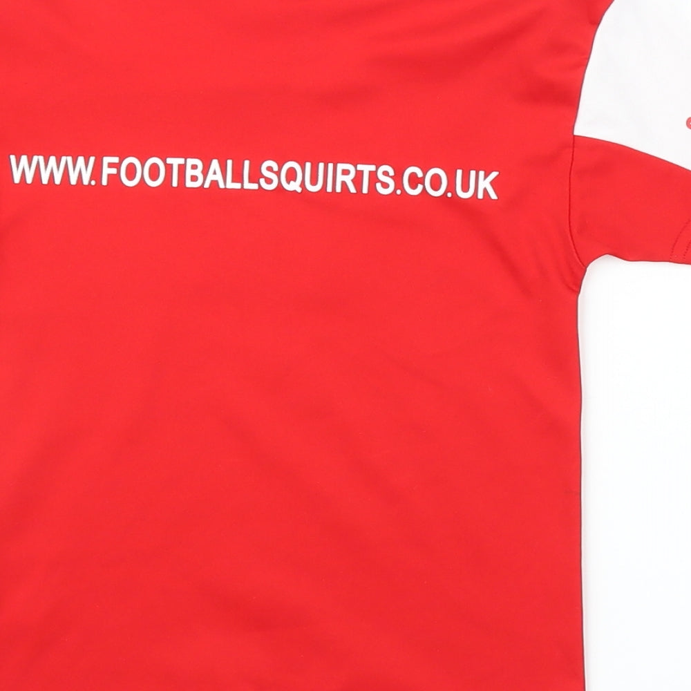 Football Squirts Boys Red Basic T-Shirt Size 3 Years - Football