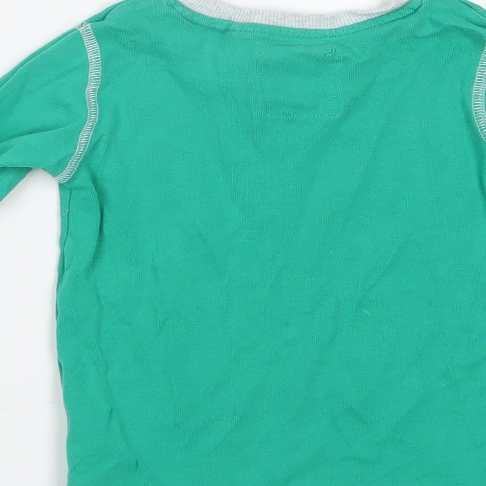 NEXT Boys Green Geometric Pyjama Top Size 2-3 Years