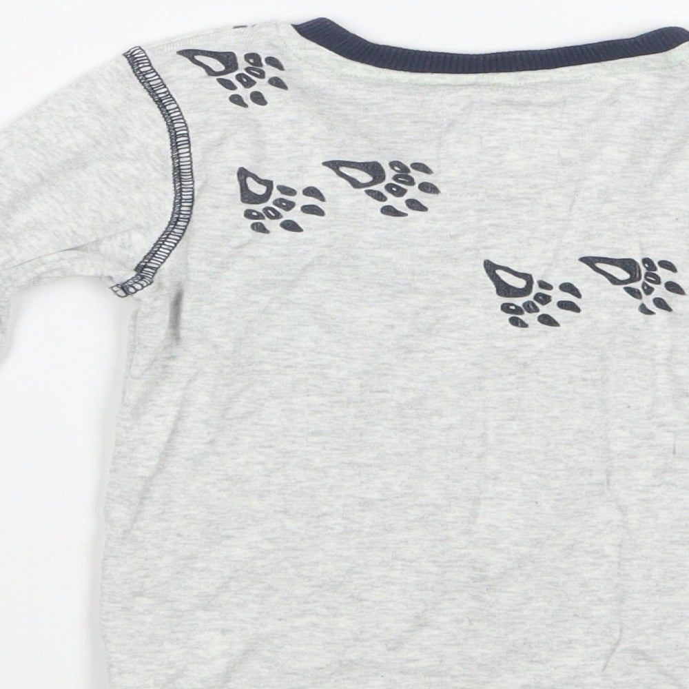 NEXT Boys Grey Geometric Pyjama Top Size 2-3 Years