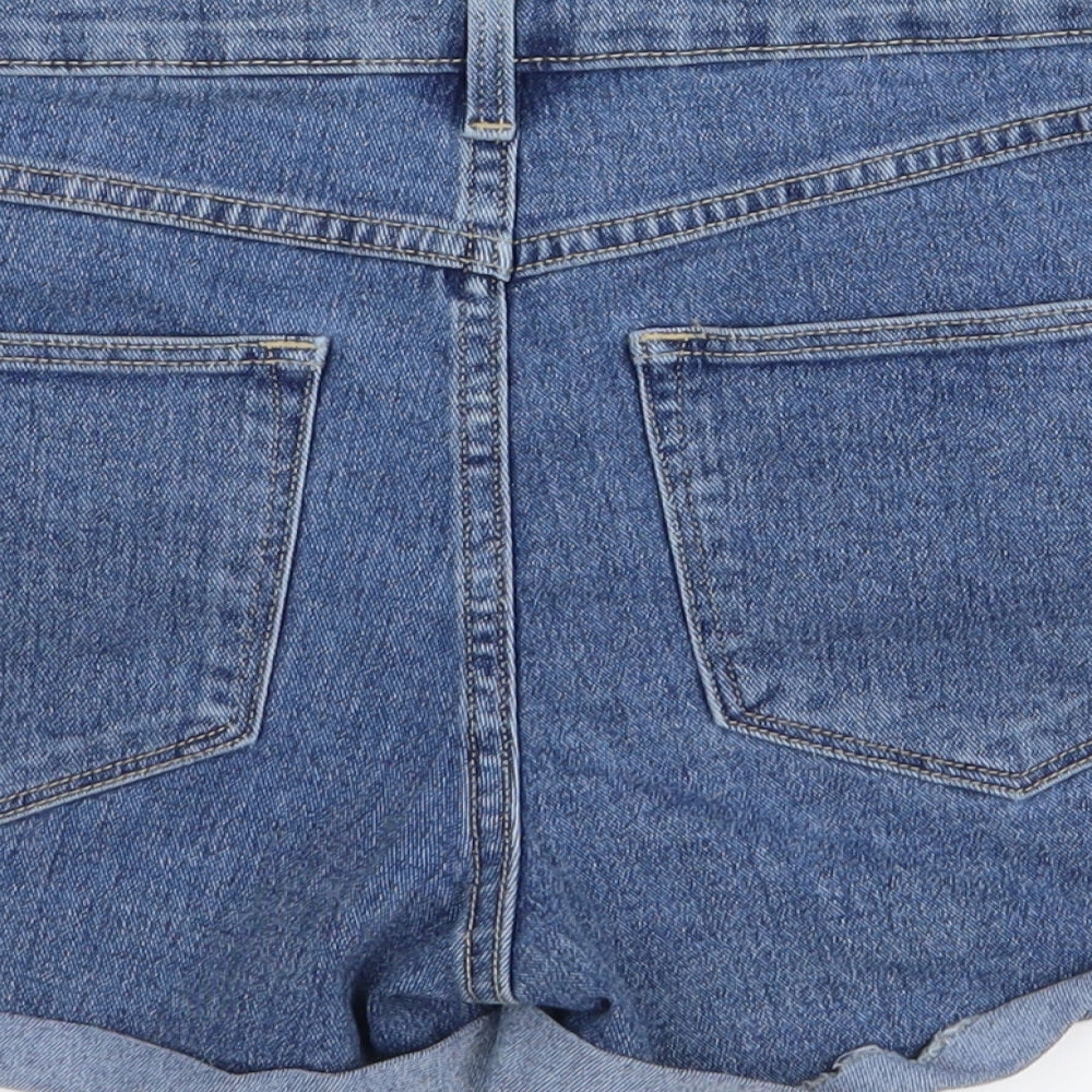 denim Womens Blue Hot Pants Shorts Size 6