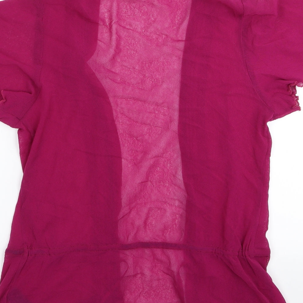 M&S Womens Purple Cardigan Jumper Size 10