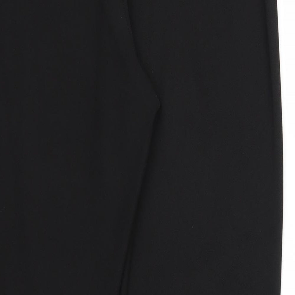 Preworn Womens Black Trousers Size 16 L25 in