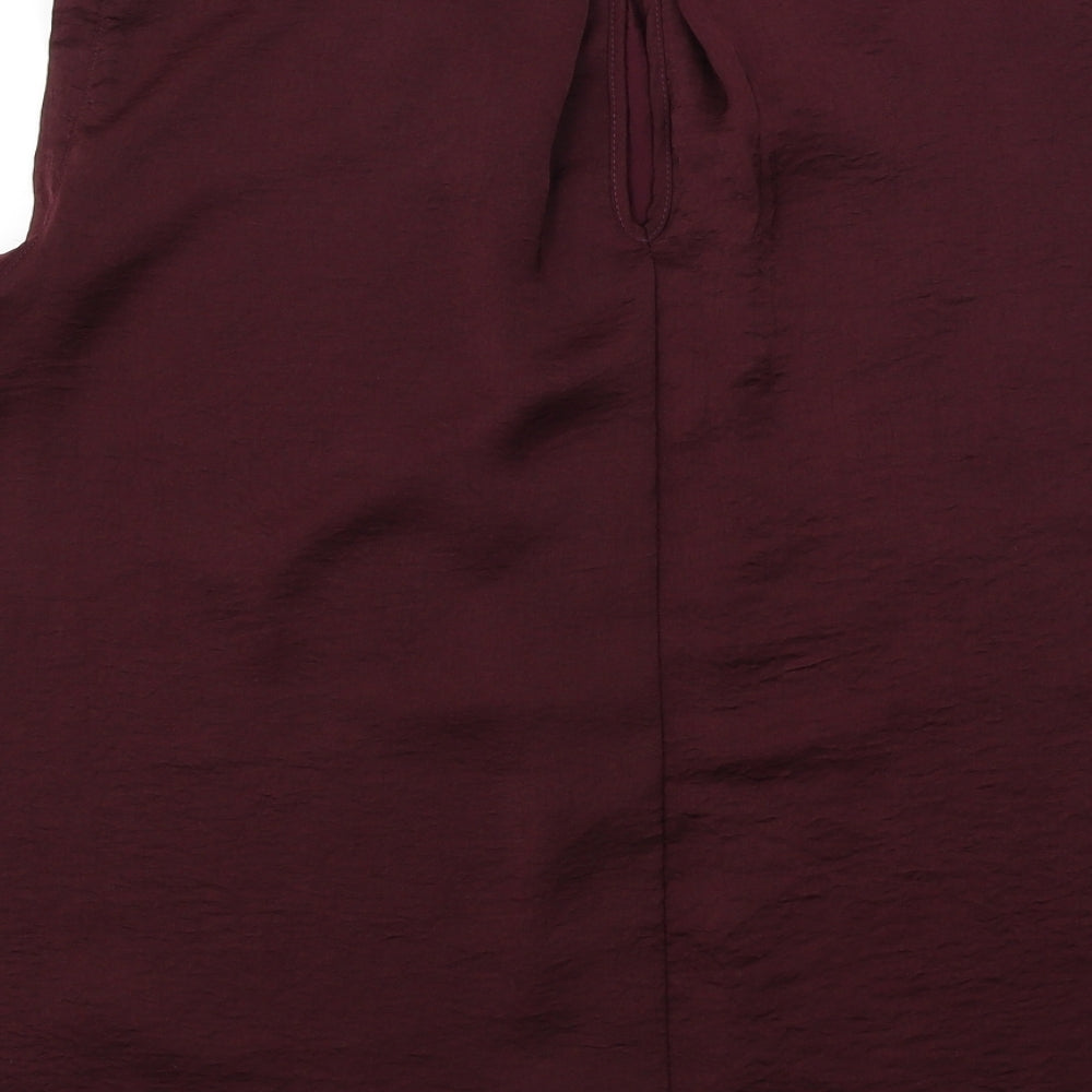 F&F Womens Purple Basic Blouse Size 12