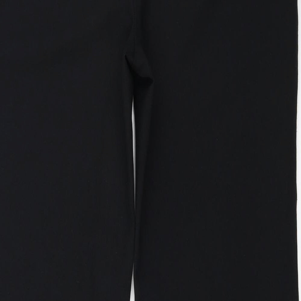 Marks and Spencer Womens Black Trousers Size 12 L26 in