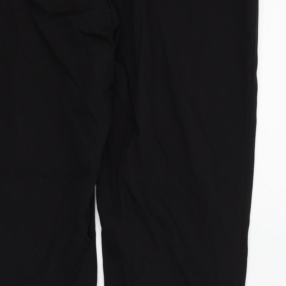 F&F Womens Black Trousers Size 14 L30 in