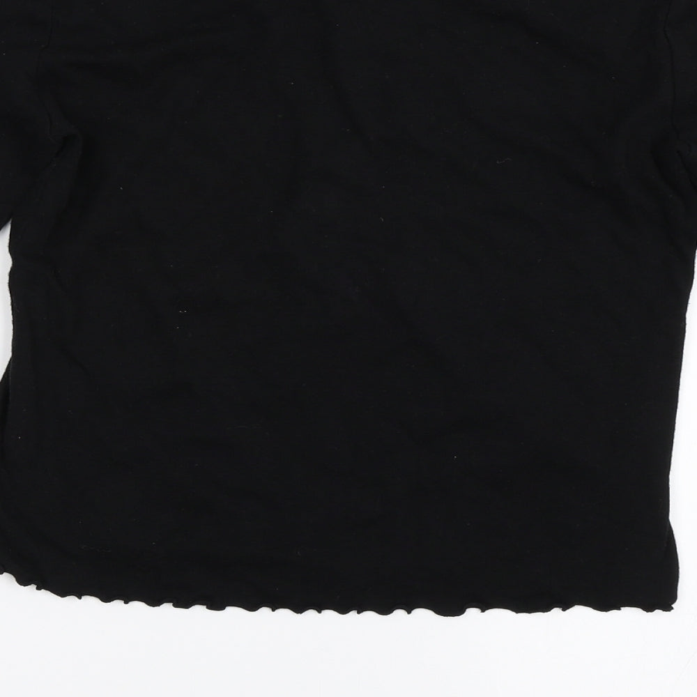 FOREVER 21 Womens Black Basic T-Shirt Size L
