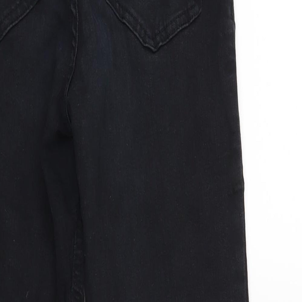 Topshop Womens Black Denim Skinny Jeans Size 24 in L23 in