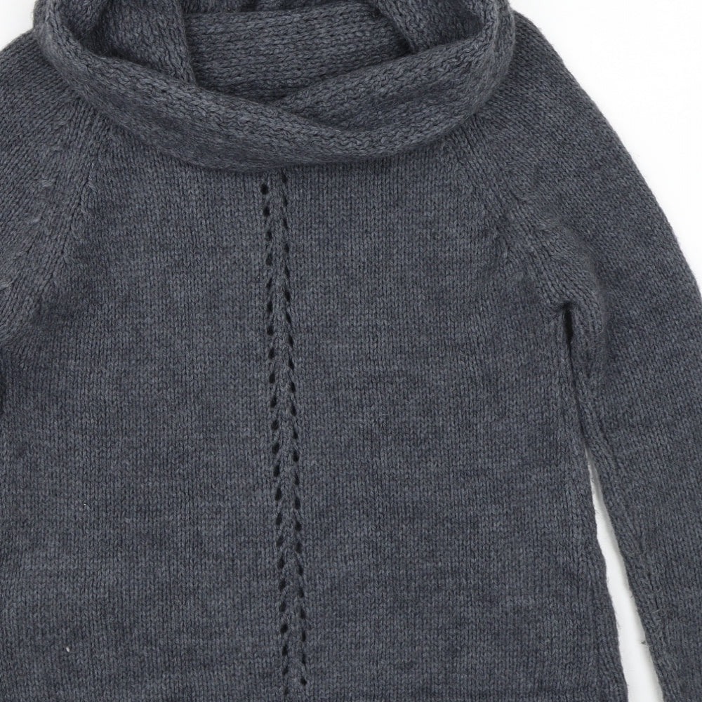 Topshop Womens Grey Pullover Jumper Size 6