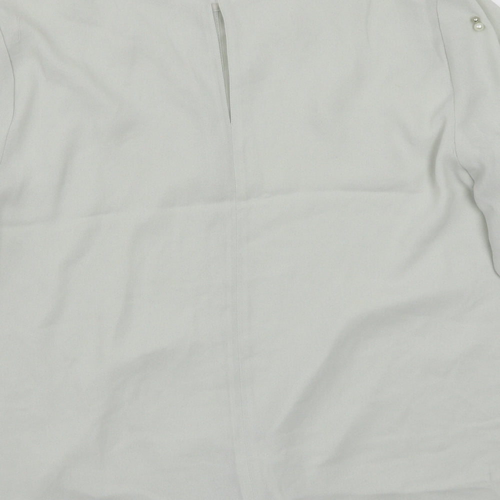 Preworn Womens Grey Basic T-Shirt Size 14