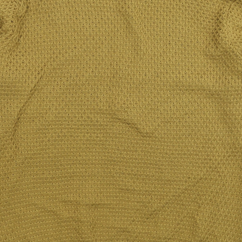 Primark Mens Beige Knit Pullover Jumper Size XL