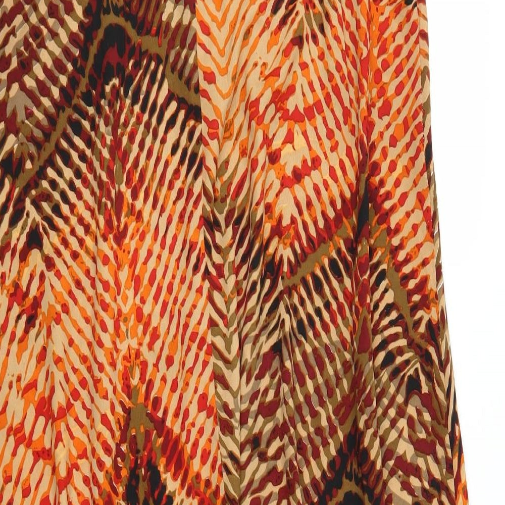 Simply Stock Shop Womens Brown Geometric Slip Dress Size M