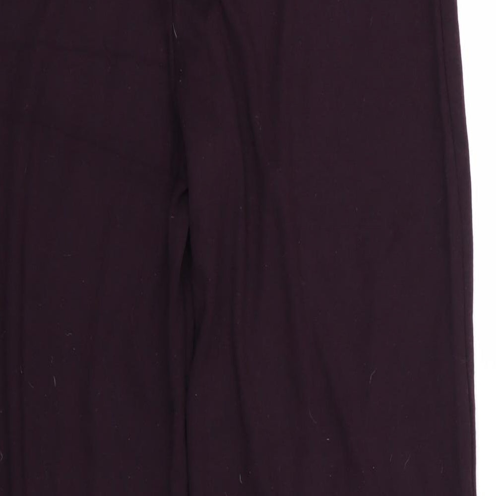 TU Womens Purple Trousers Size 14 L26 in