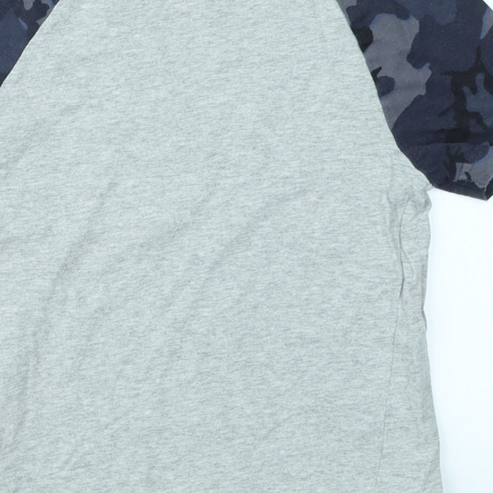 NEXT Boys Grey Camouflage Basic T-Shirt Size 3 Years