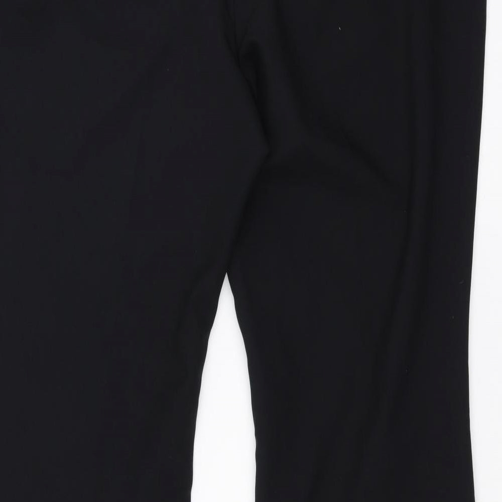 South Womens Black Trousers Size 16 L30 in