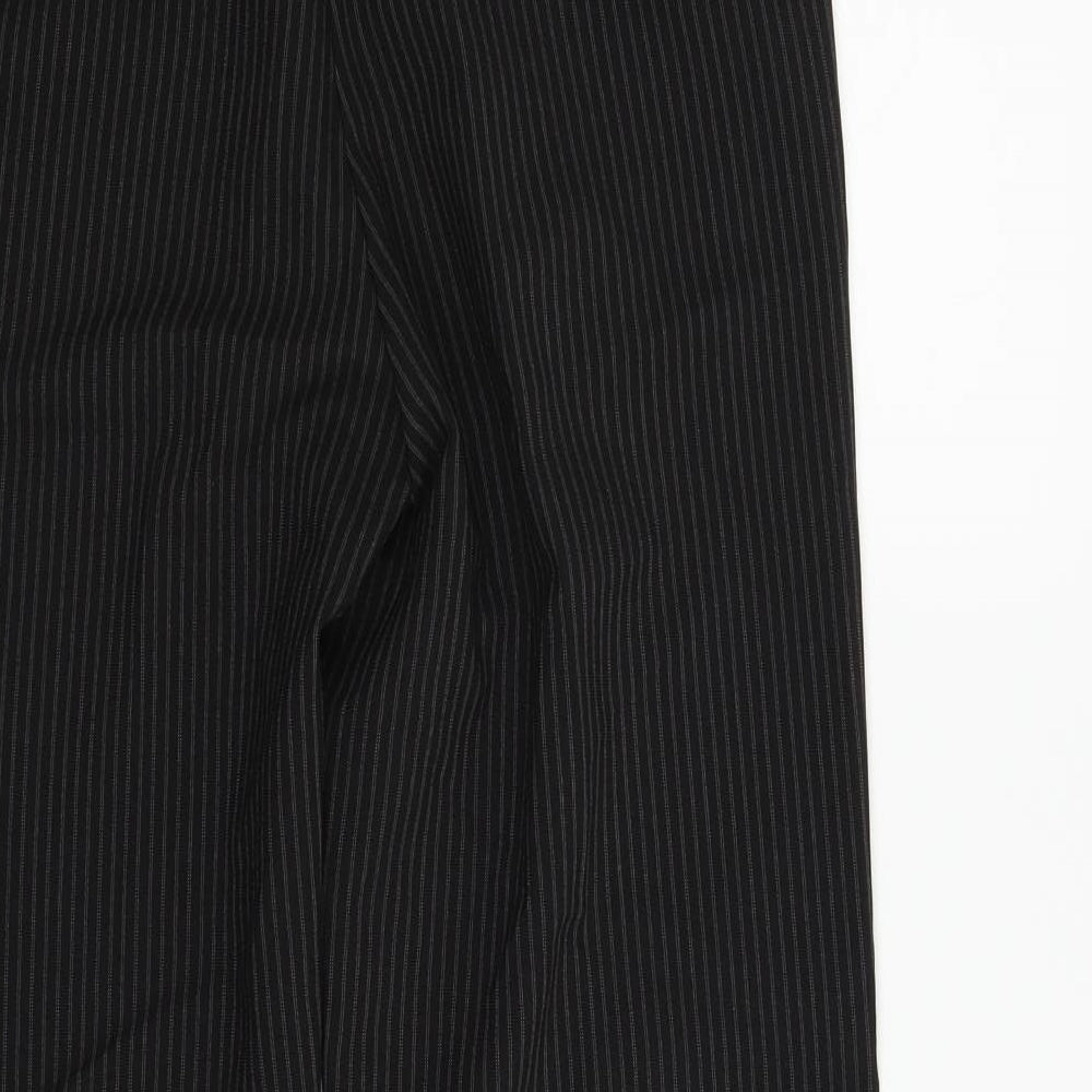 Papaya Womens Black Trousers Size 10 L28 in