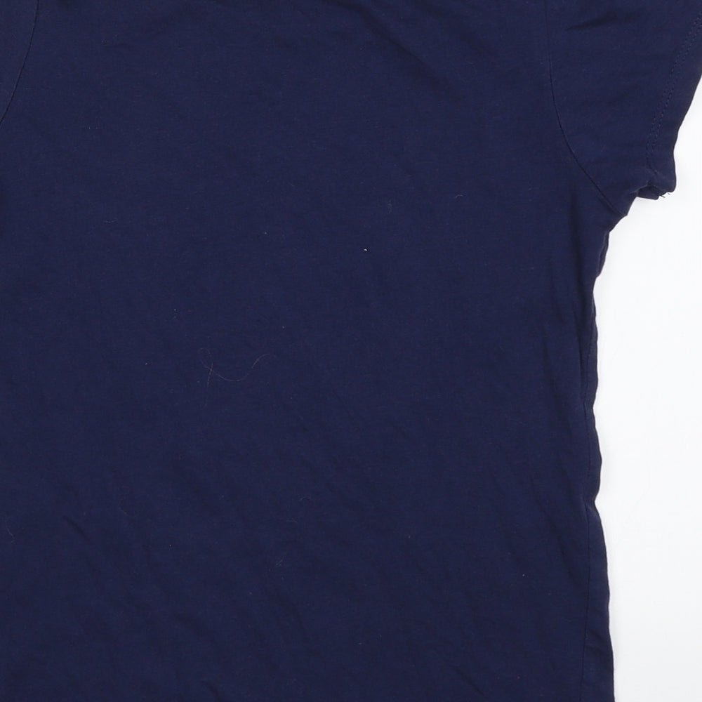 F&F Girls Blue Basic T-Shirt Size 7-8 Years