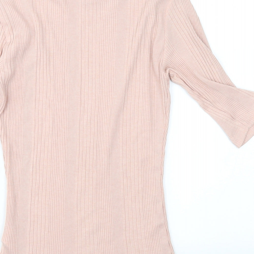 New Look Womens Pink Basic T-Shirt Size 6