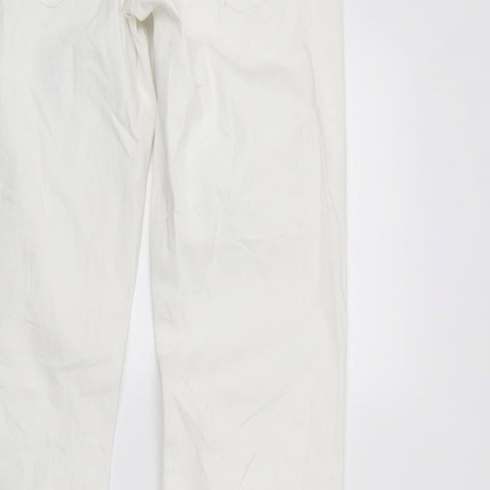 Esprit Womens White Denim Straight Jeans Size 28 L30 in