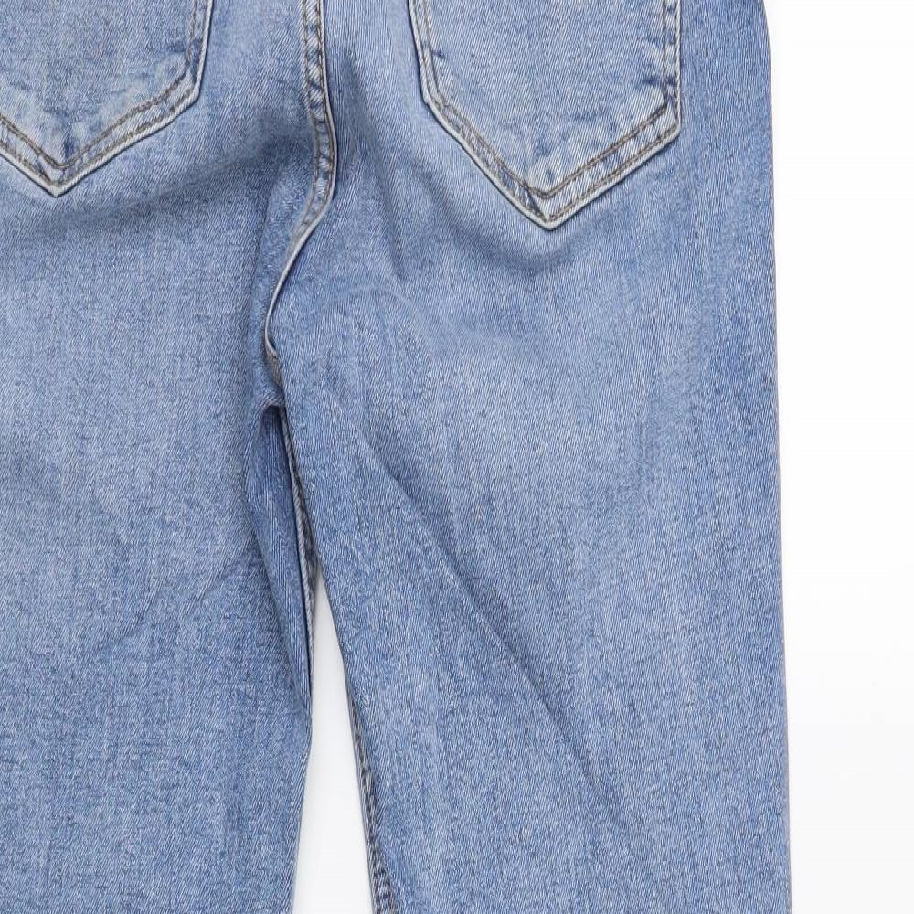 Zara Womens Blue Denim Bootcut Jeans Size 12 L24 in