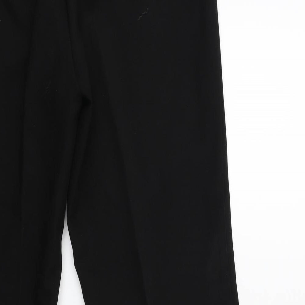 Papaya Womens Black Trousers Size 10 L29 in