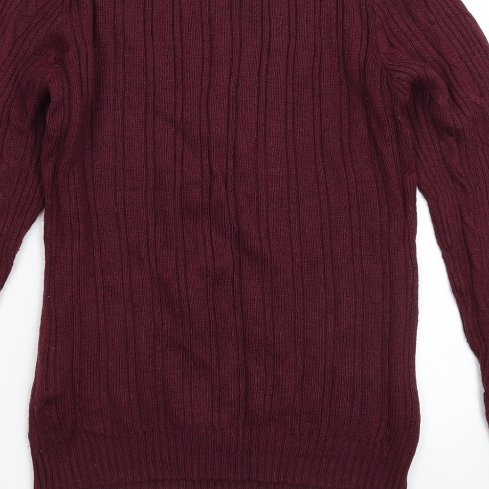 Blonde & Blonde Womens Brown Knit Pullover Jumper Size 10