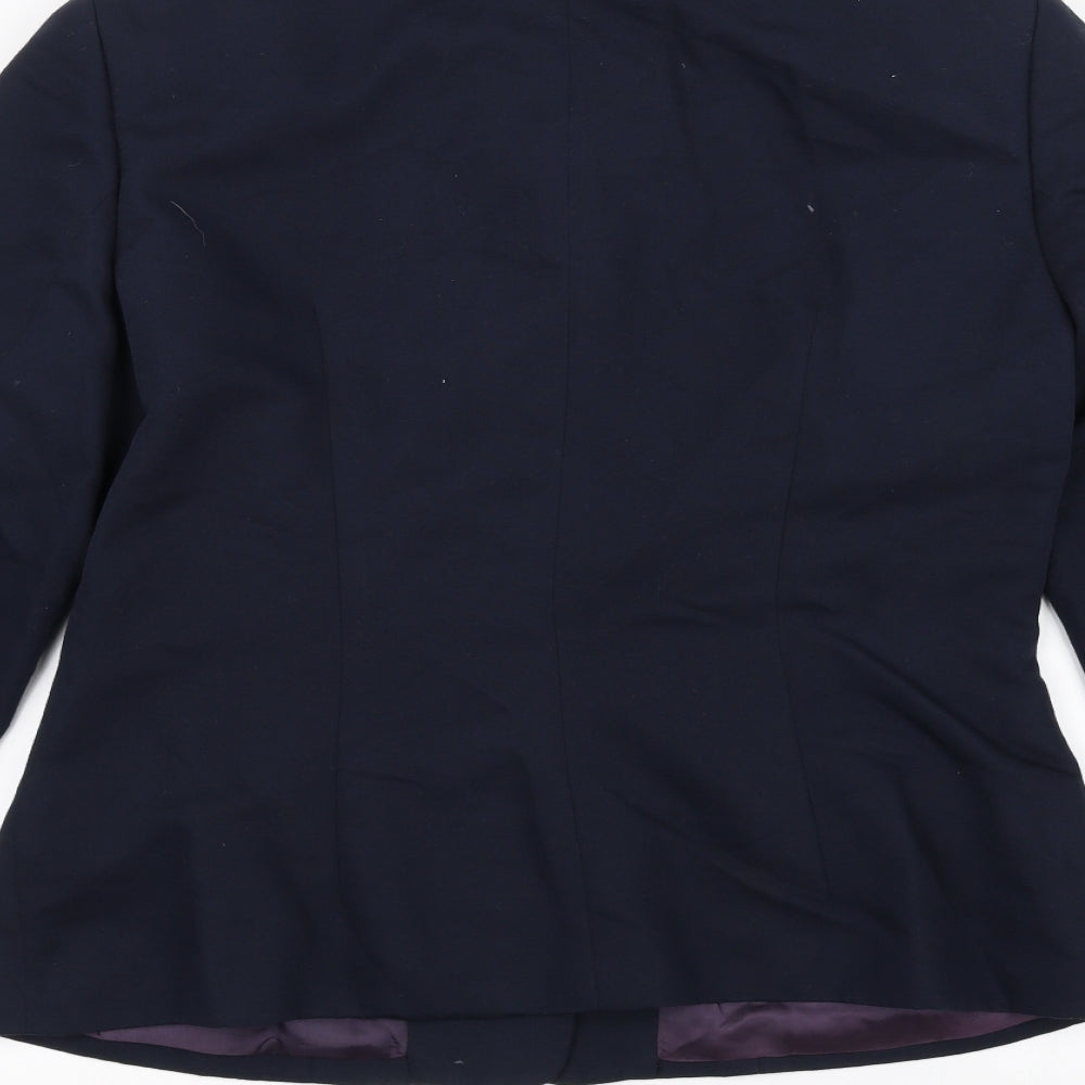 Emma James Womens Blue Jacket Size 14