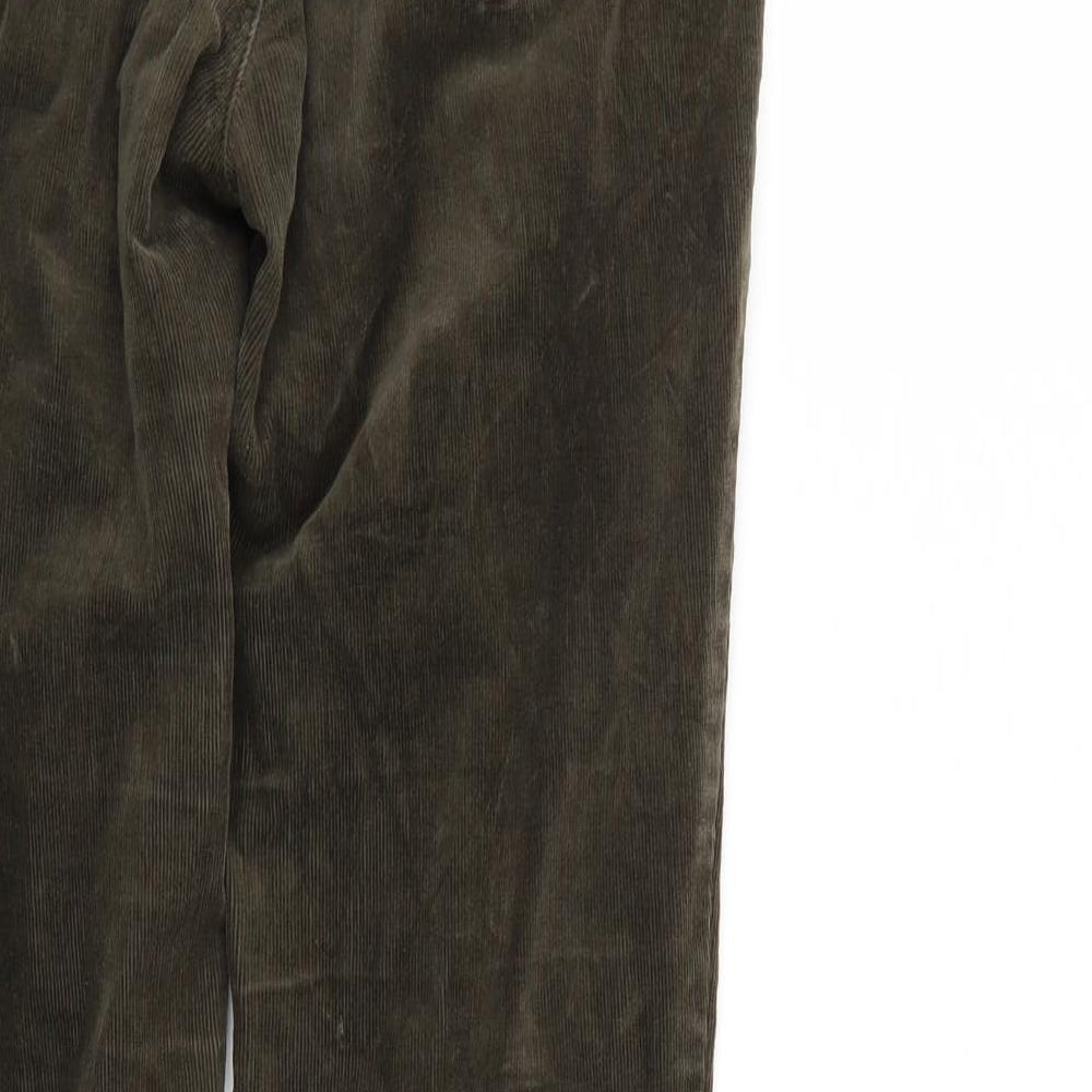 Ann Taylor Womens Green Corduroy Trousers Size 26 in L27 in