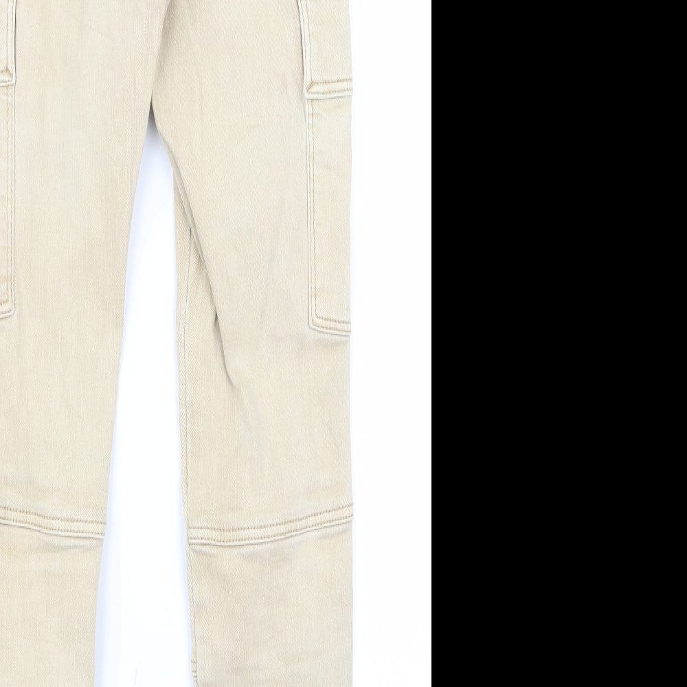 Preworn Womens Beige Snow Pants Trousers Size 6 L26 in