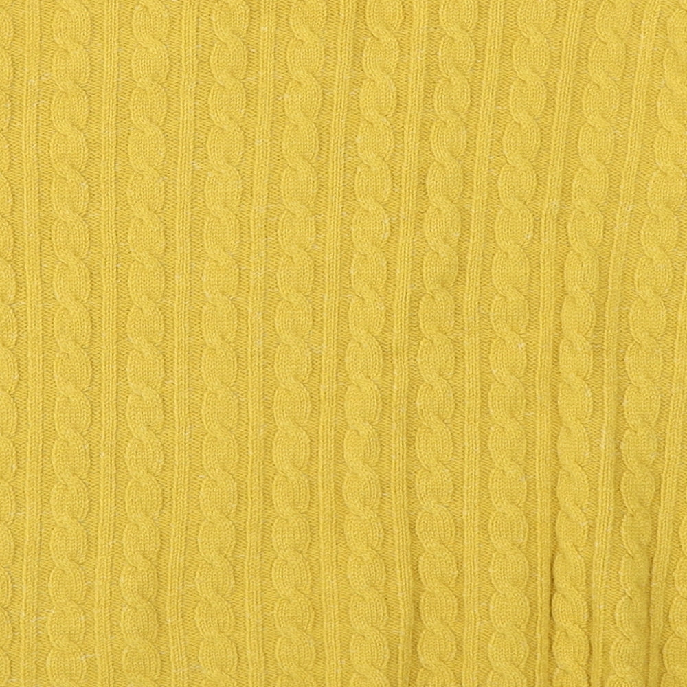 Pure & Natural Womens Yellow Pullover Jumper Size L