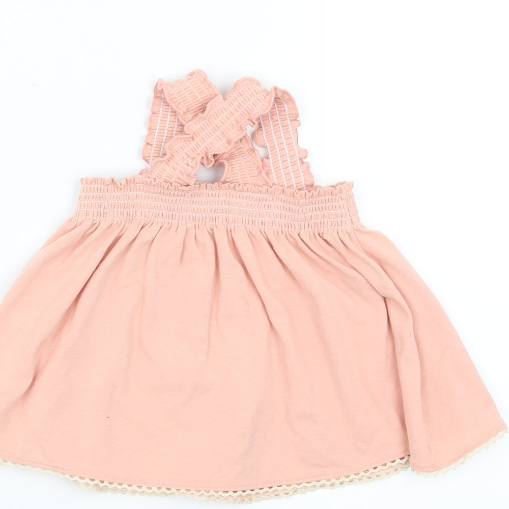 Artisan Girls Pink Basic Blouse Size 12 Months