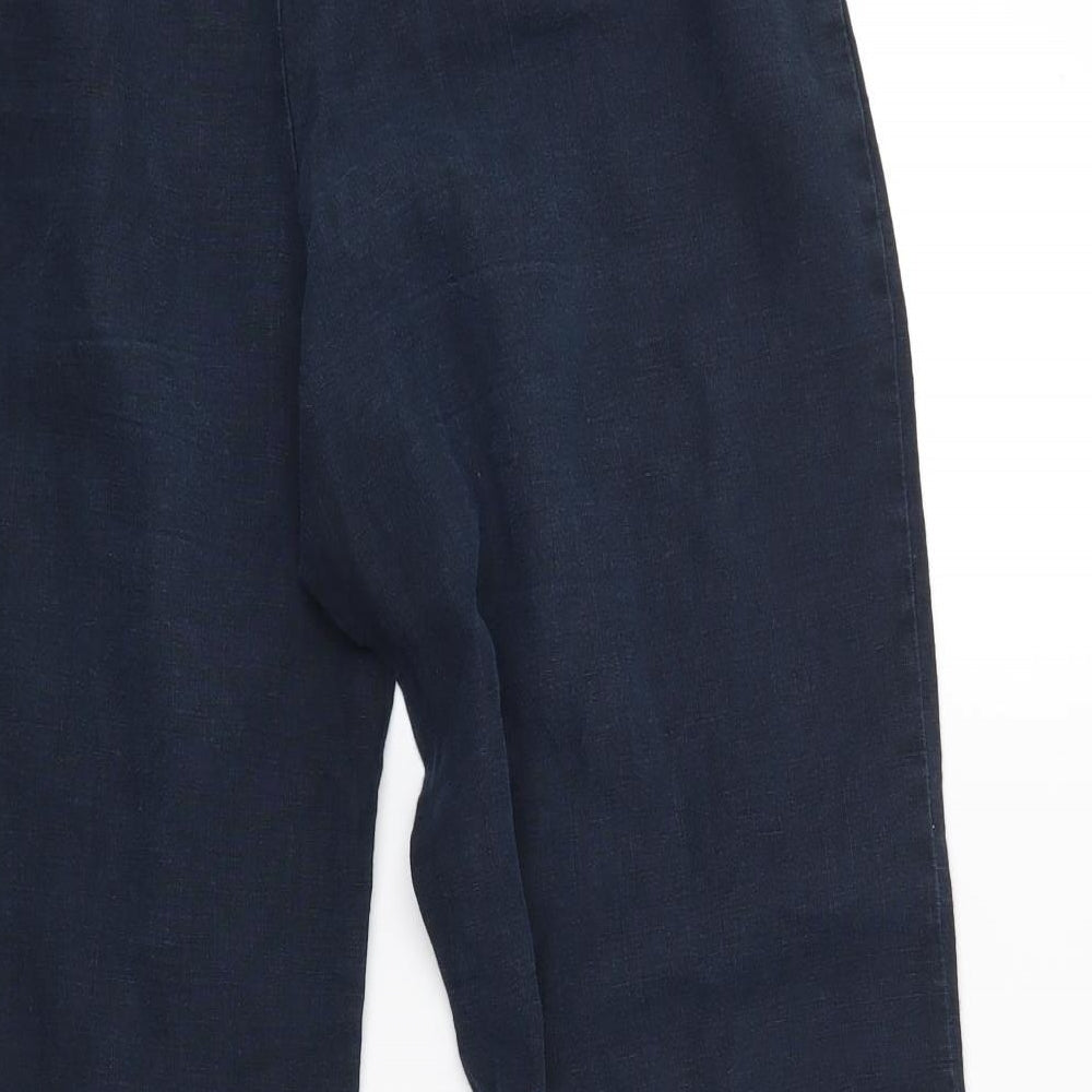 Marks and Spencer Womens Blue Trousers Size 14 L26 in