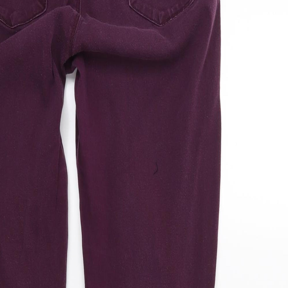 Terranova Womens Purple Denim Skinny Jeans Size L L28 in